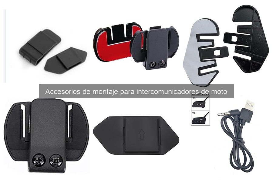 Accesorios de montaje para intercomunicadores de moto