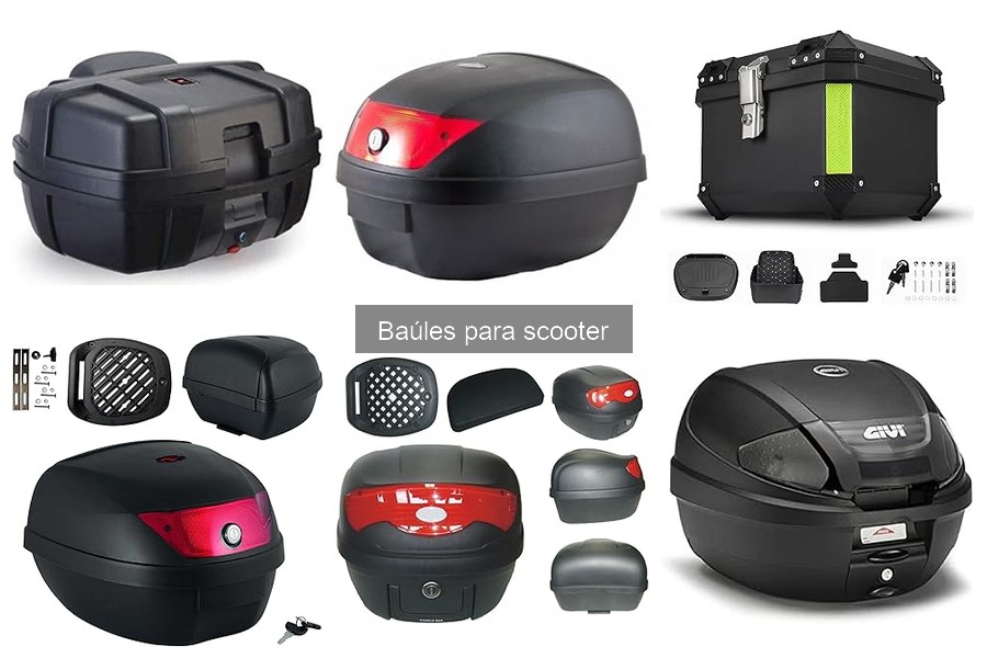 Accesorios esenciales para baúles de scooter