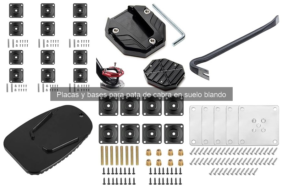 Accesorios esenciales para placas de pata de cabra en suelo blando