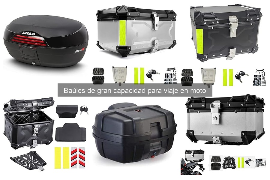 Accesorios imprescindibles para baúles de gran capacidad en moto