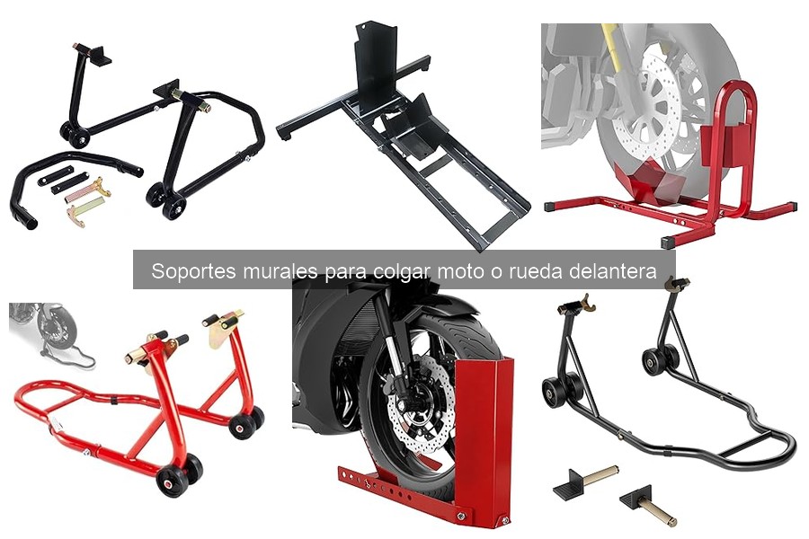 Almacenamiento seguro: Soportes murales para motos