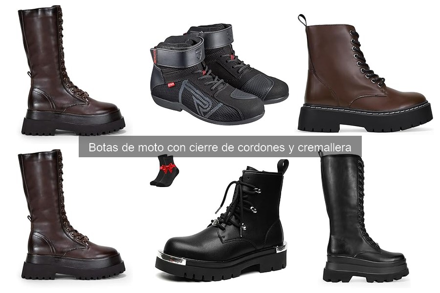 Alternativas a botas de moto con cordones y cremallera