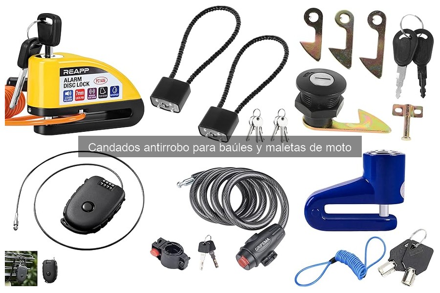 Alternativas a candados antirrobo para baúles de moto