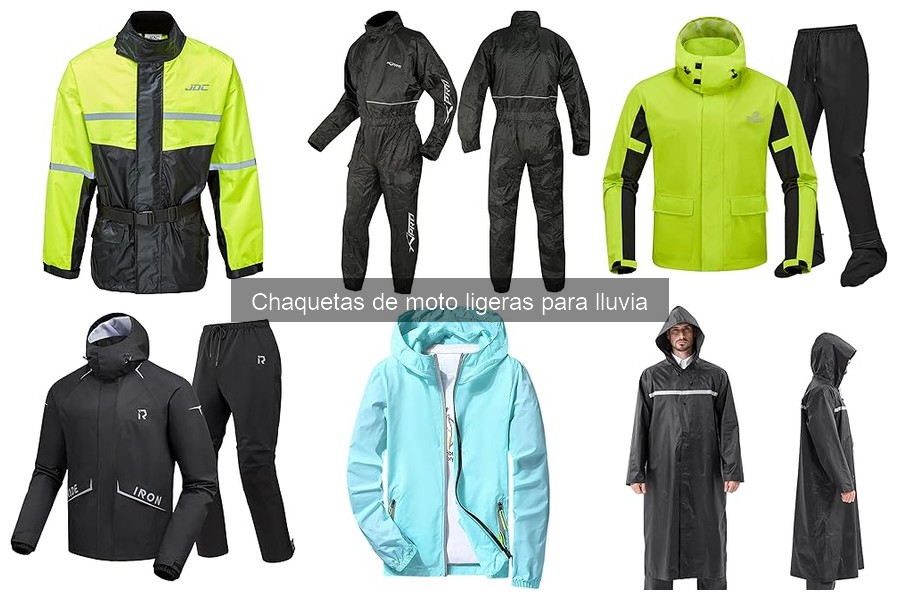 Alternativas a chaquetas de moto ligeras para lluvia