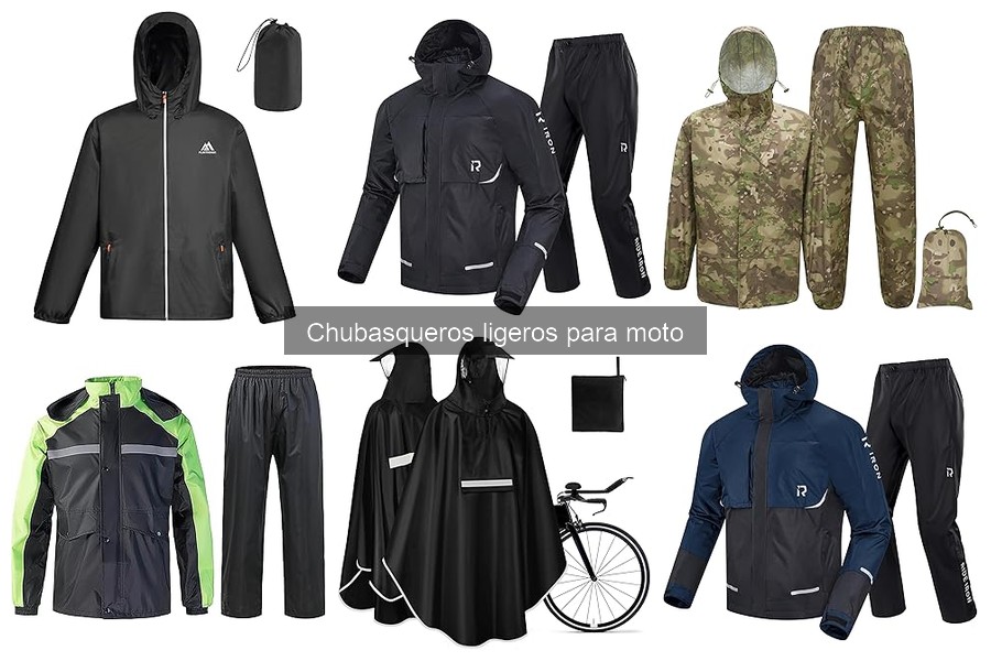 Alternativas a chubasqueros ligeros para moto que protegen