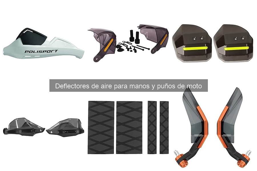 Alternativas a deflectores de aire para manos en moto
