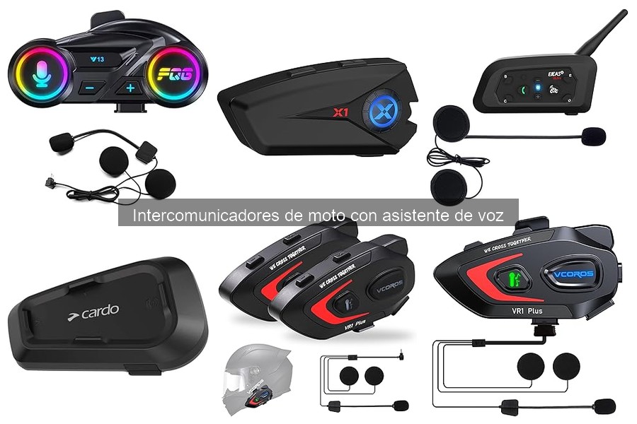 Alternativas a intercomunicadores de moto con asistente de voz