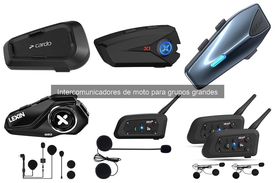 ** Alternativas a intercomunicadores de moto para grupos grandes
