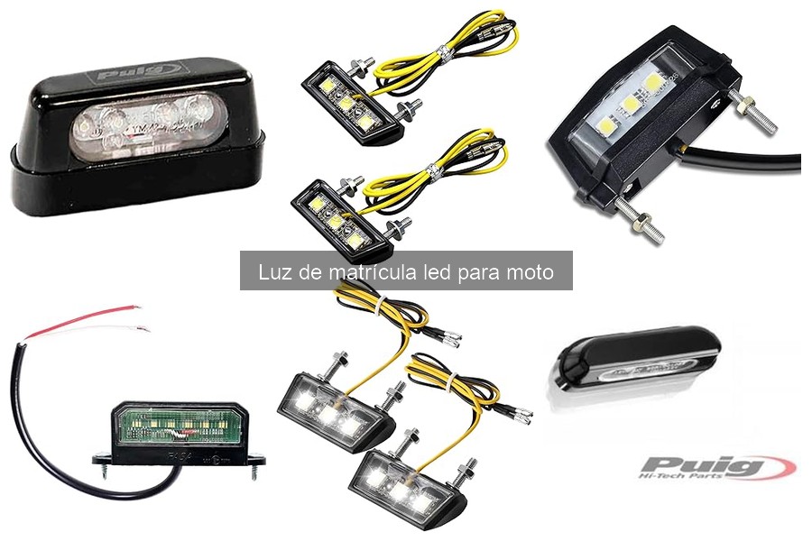 Alternativas a la Luz de Matrícula LED para Moto