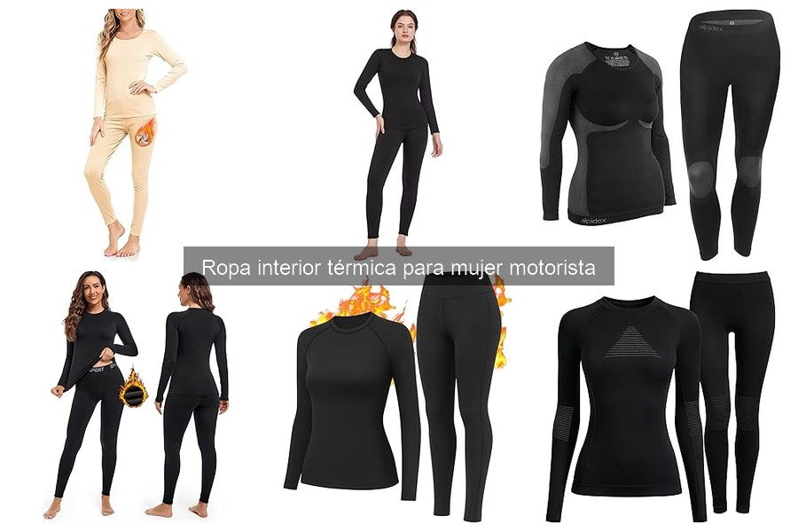 Alternativas a la ropa interior térmica para mujeres motoristas