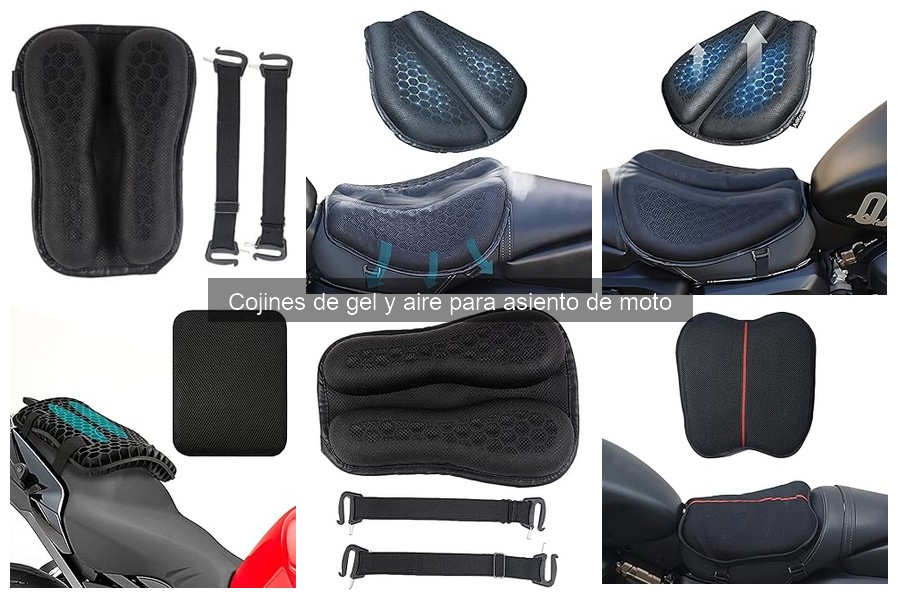 Alternativas a los cojines de gel para mayor comodidad en moto