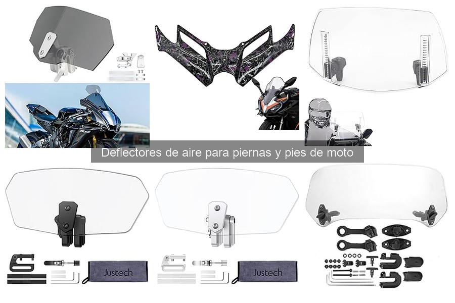 Alternativas a los deflectores de aire en motos para protección