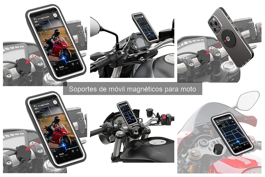 Alternativas a los soportes de móvil magnéticos para moto