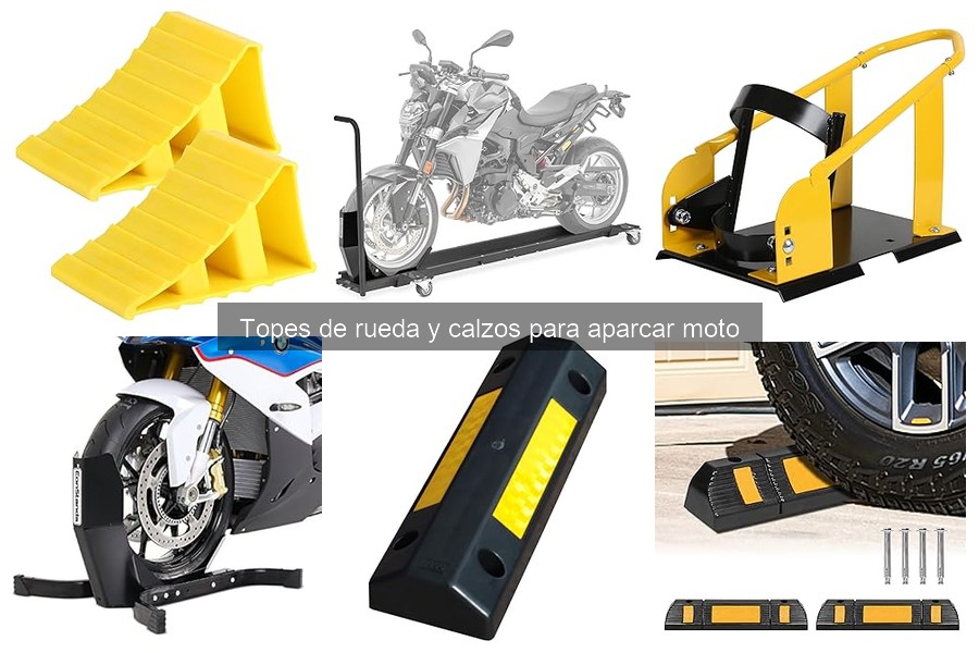 Alternativas a los topes de rueda para aparcar tu moto