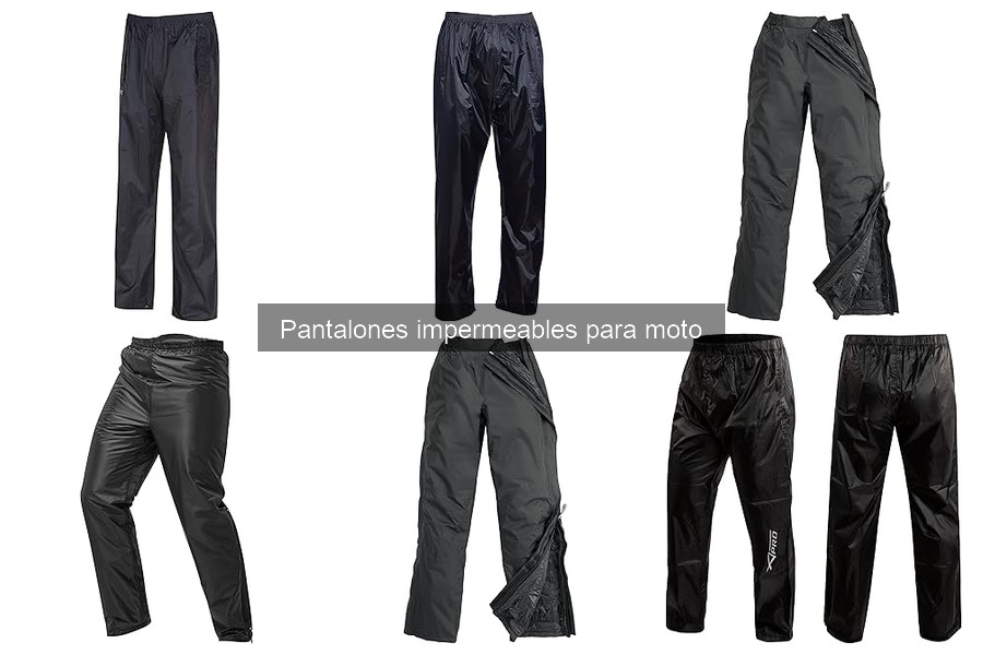 Alternativas a pantalones impermeables para moto