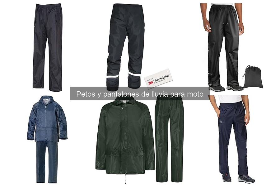 Alternativas a petos y pantalones de lluvia para moto