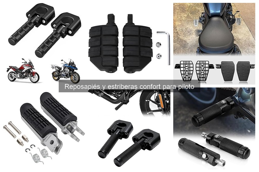 Alternativas a reposapiés y estriberas confort para motos