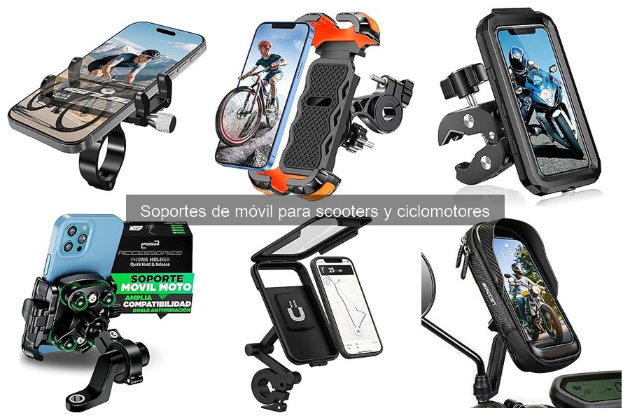 Alternativas a soportes de móvil para scooters y ciclomotores