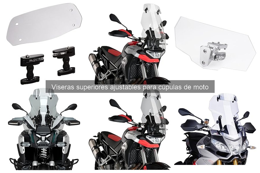 Alternativas a viseras ajustables para cúpulas de moto