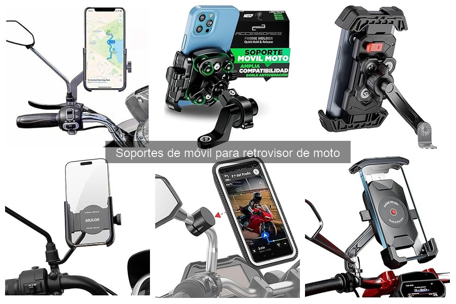 Alternativas al soporte de móvil para retrovisor de moto