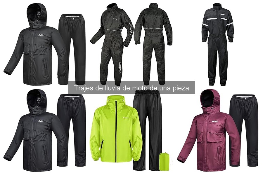 Alternativas al traje de lluvia de moto de una pieza