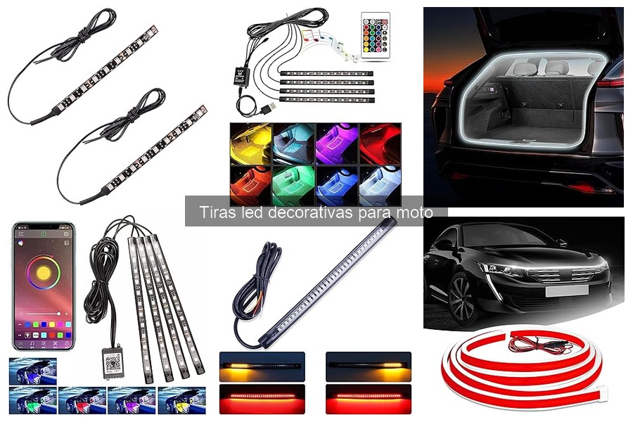 Alternativas creativas a tiras LED para personalizar tu moto