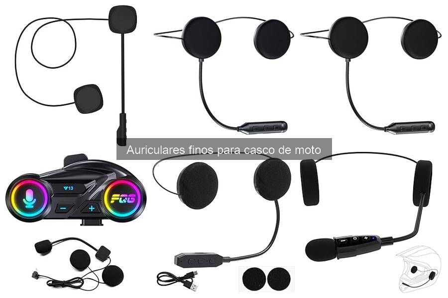 Auriculares finos para casco de moto: beneficios y características