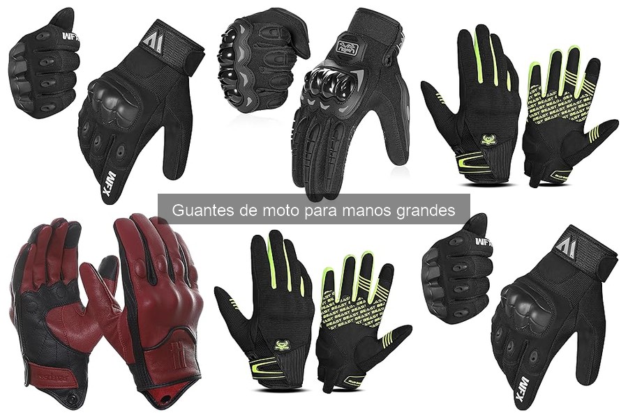 Beneficios de usar guantes de moto para manos grandes