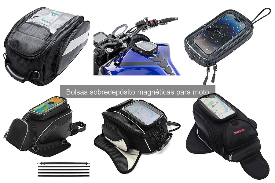 Capacidades de carga de bolsas sobredepósito para moto
