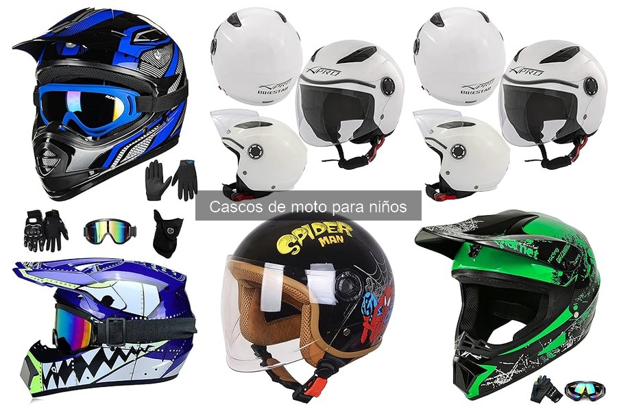 Características clave de cascos de moto para niños