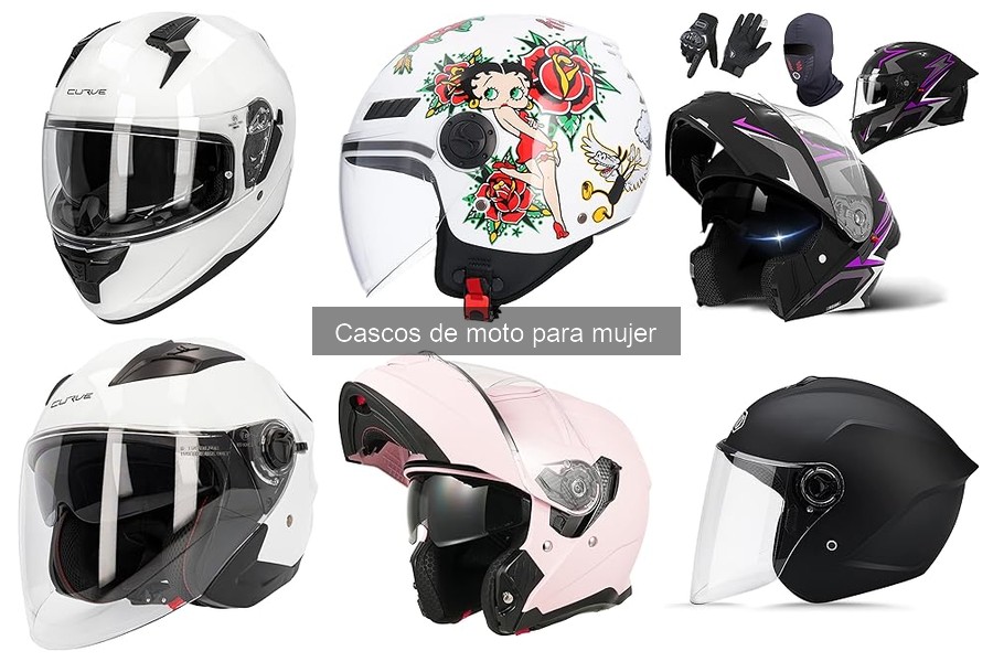 Características de seguridad en cascos de moto para mujer