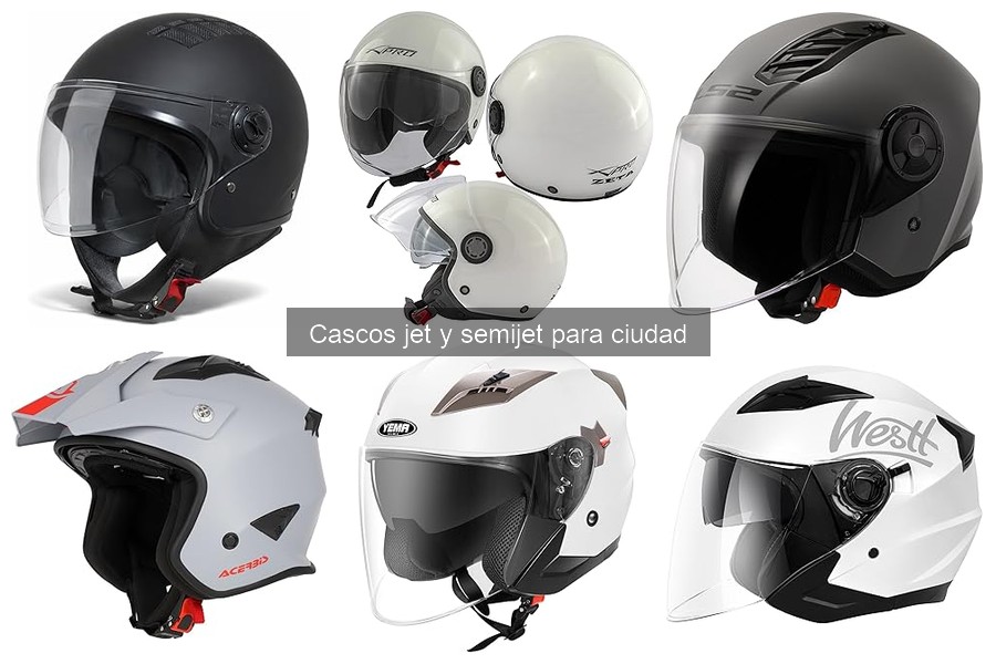 Características de seguridad en cascos jet para ciudad