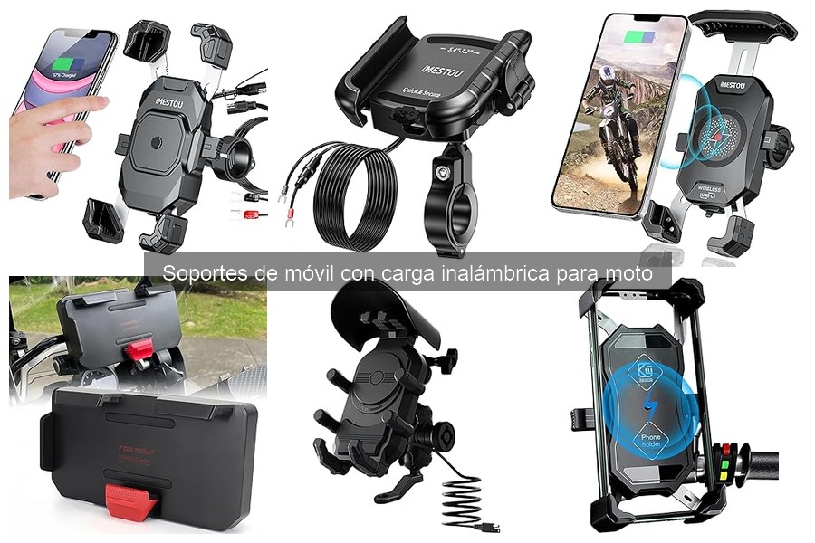 Características de Soportes de Móvil con Carga Inalámbrica para Moto
