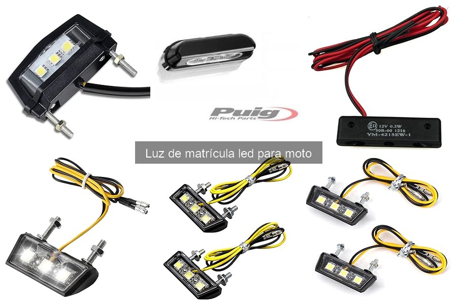 Características esenciales al elegir luz de matrícula LED para moto