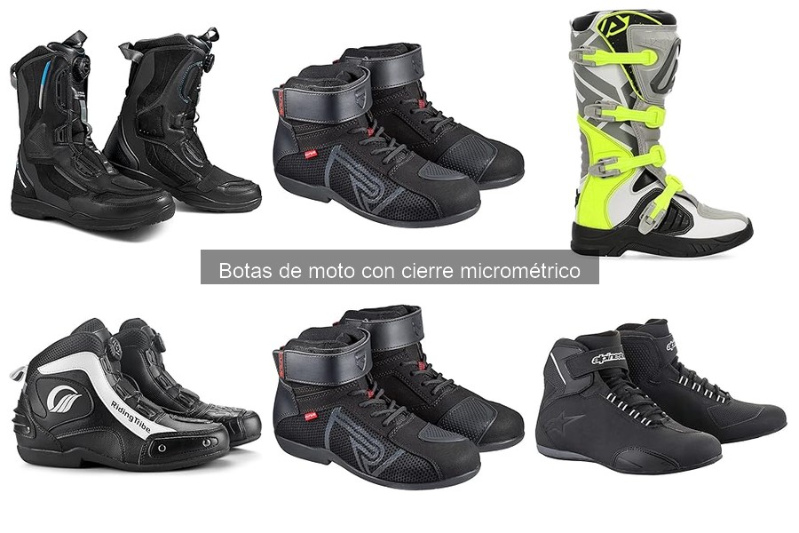 Características esenciales de botas de moto con cierre micrométrico