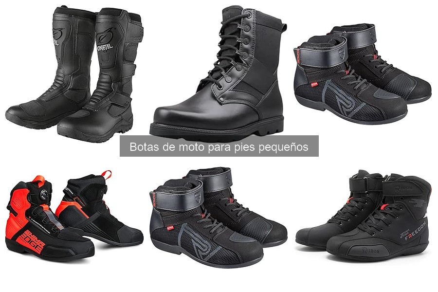 Características esenciales de botas de moto para pies pequeños