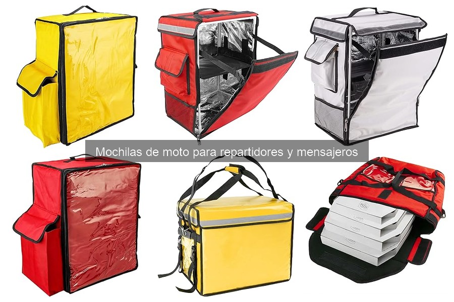 Características esenciales de mochilas de moto para reparto