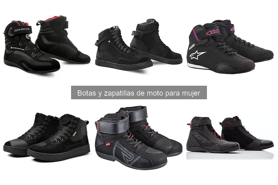 Características esenciales de zapatillas de moto para mujer