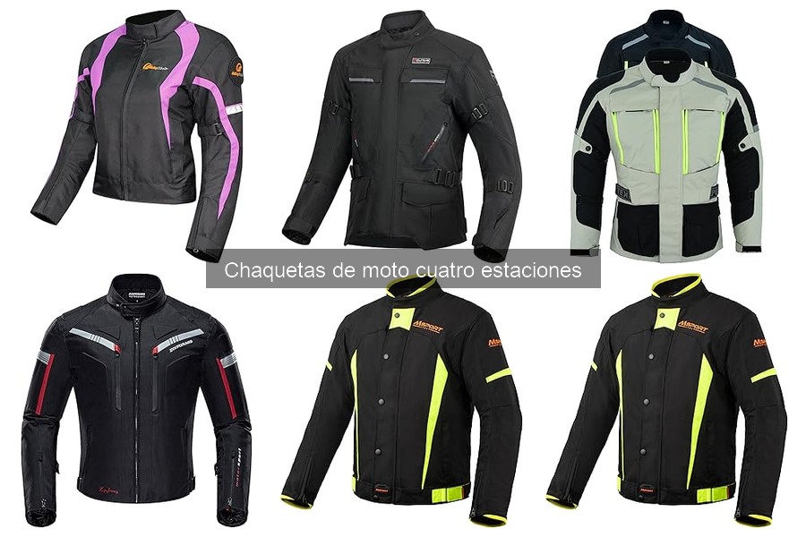 Chaquetas de moto cuatro estaciones: características y ventajas