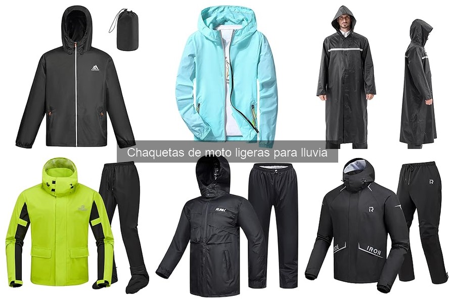 Chaquetas de moto ligeras para lluvia: características y funciones