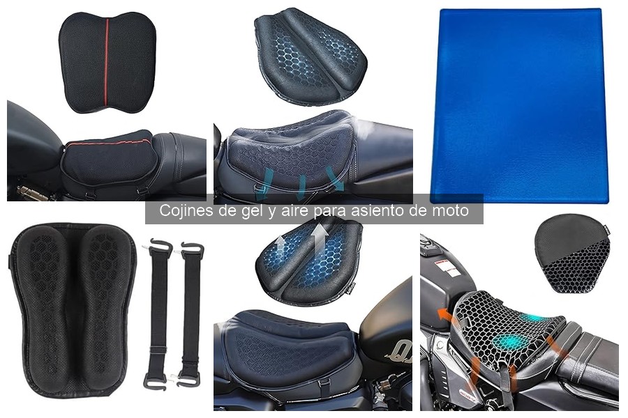 Cojines de gel y aire para asiento de moto: ¿Qué son?
