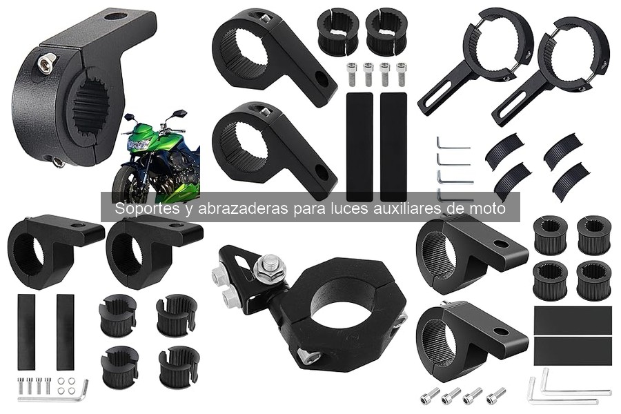 Cómo adaptar soportes para luces auxiliares en motos
