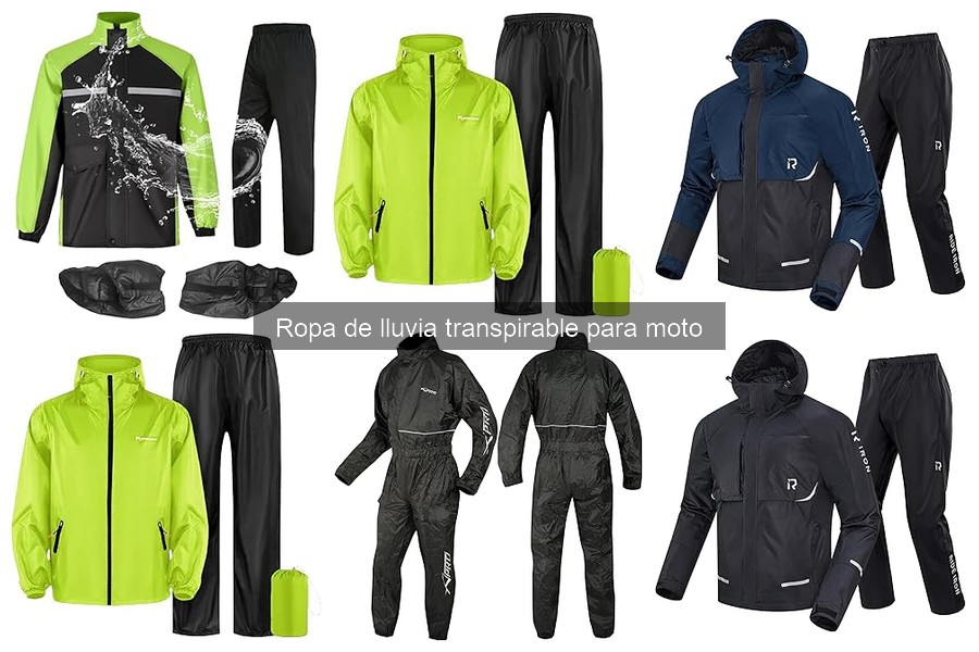 Cómo combinar ropa de lluvia con equipamiento de moto