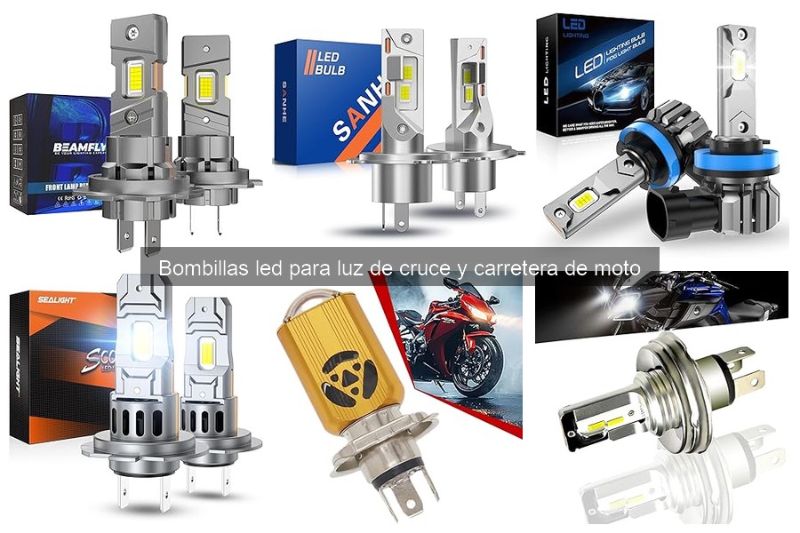 Cómo elegir bombillas LED para luz de cruce y carretera de moto
