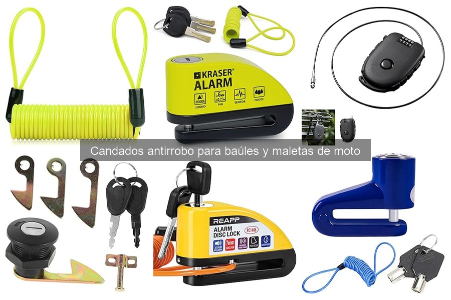 Cómo elegir el mejor candado antirrobo para maletas de moto