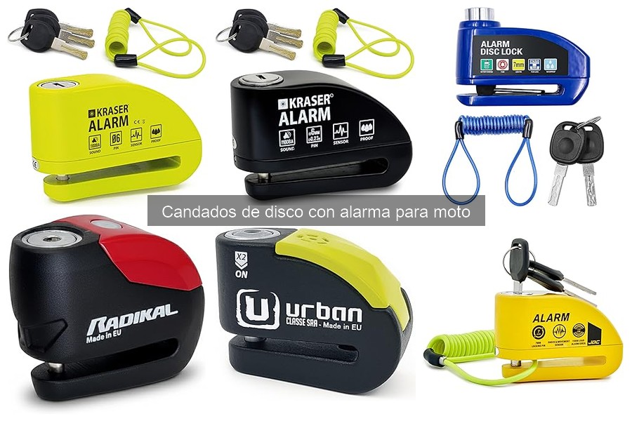 Cómo elegir el mejor candado de disco con alarma para moto