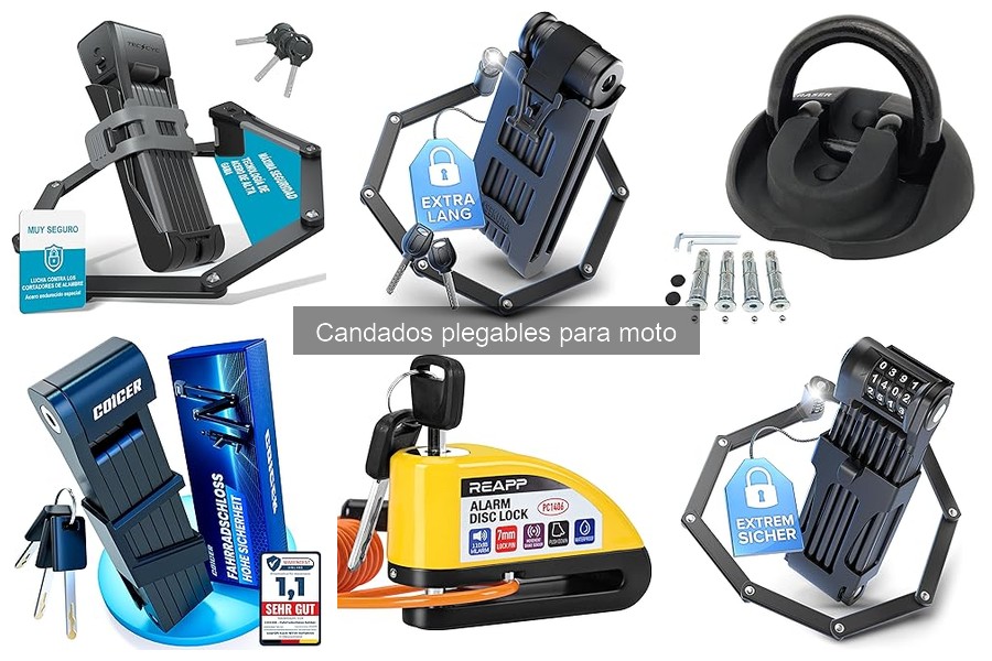 Cómo elegir el mejor candado plegable para moto