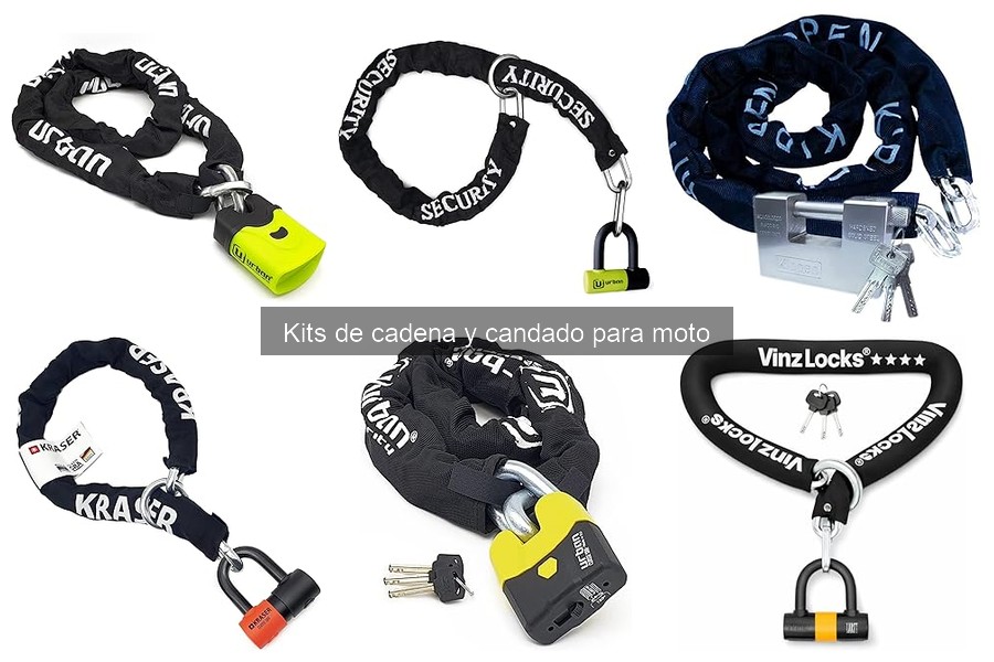 Cómo elegir el mejor kit de cadena y candado para moto