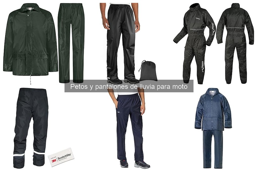 Cómo elegir el mejor peto o pantalón de lluvia para moto