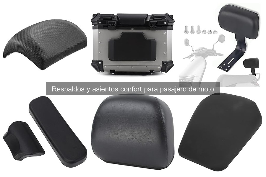 Cómo elegir el respaldo o asiento confort para tu moto
